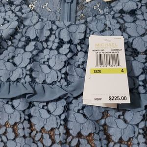 Michael Kors Corded Lace Ruffle Dress